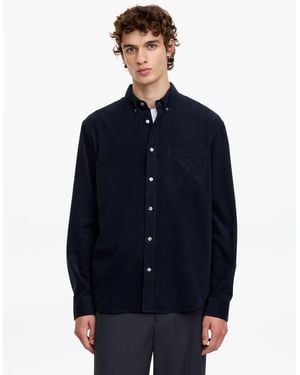 ARKET Needlecord Cotton Shirt - Blue
