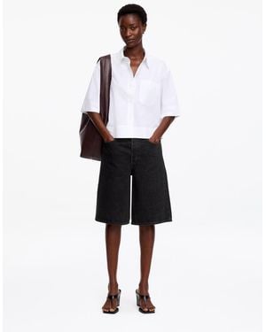 ARKET Long Denim Shorts - Black