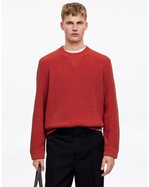 ARKET Cotton Linen Jumper - Red