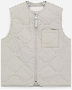 ARKET 2-In-1 Quilted Liner Vest - White
