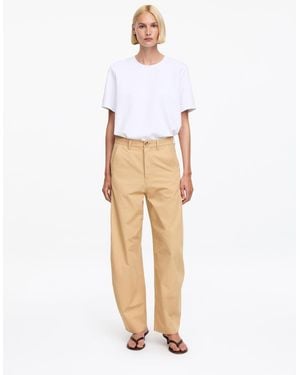 ARKET Barrel-Leg Trousers - White