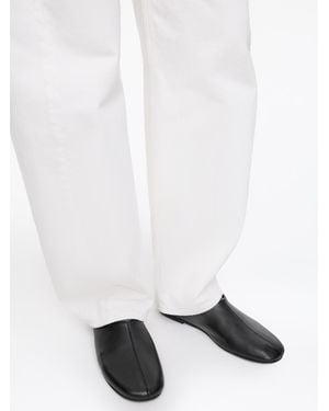 ARKET Leather Ballet Flats - Black