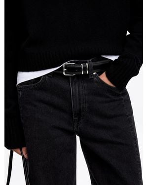 ARKET Leather Belt - Black