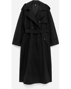 ARKET Oversized Trench Coat - Black