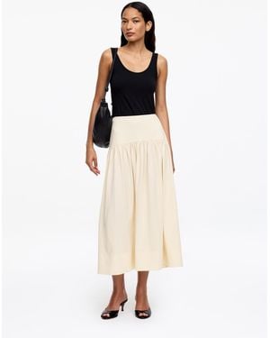 ARKET A-Line Midi Skirt - Natural