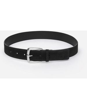 ARKET Split Suede Belt - White