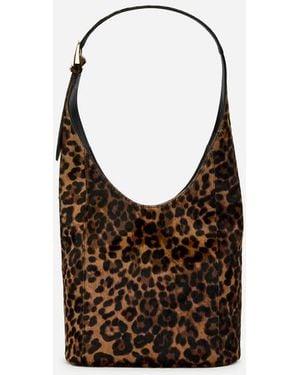 ARKET Pony Hair-Effect Leather Tote - Black