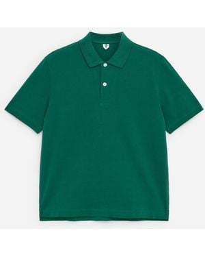 ARKET Piqué Polo Shirt - Green