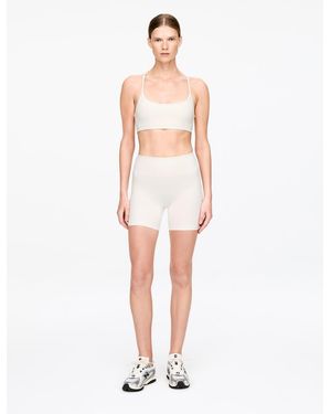 ARKET Weiche Stretch-Radlershorts - Weiß