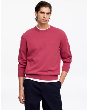 ARKET Lightweight Cotton Crewneck Jumper - Red