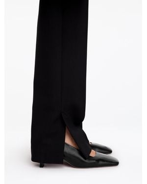 ARKET Lederpumps Mit Eckiger Spitze - Schwarz