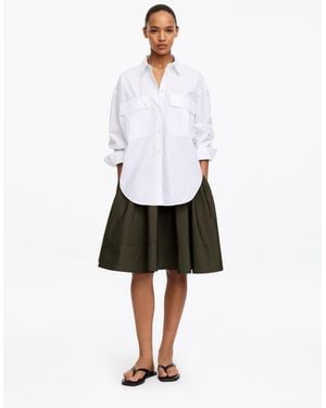 ARKET Cotton Circle Skirt - White