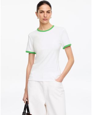 ARKET Ribbed T-Shirt - Green