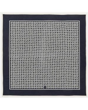 ARKET Printed Silk Scarf - Grey