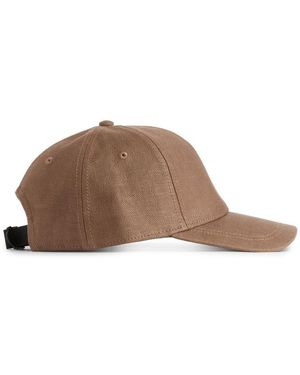 ARKET Linen Cap - Brown