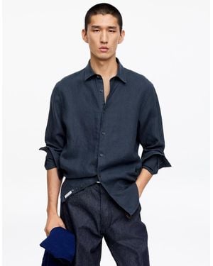 ARKET Regular Linen Shirt - Blue