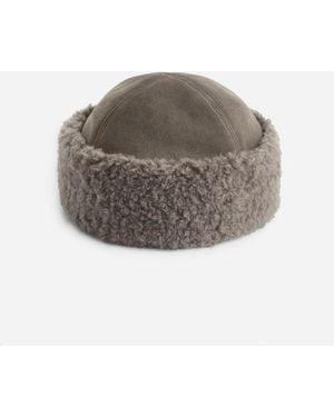 ARKET Suede Winter Hat - Grey