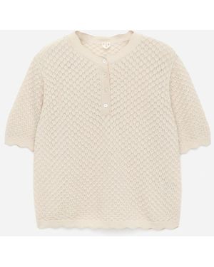 ARKET Open-Knit Top - White