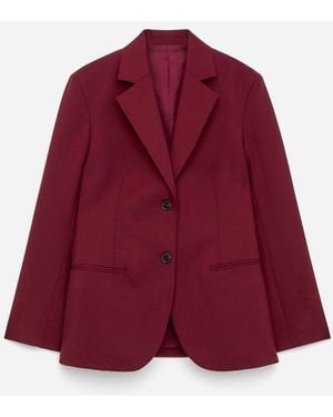 ARKET Hopsack Wool Blazer - Red