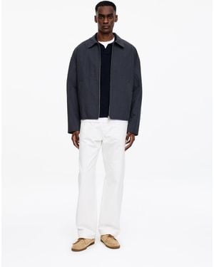 ARKET Cotton Blend Zip Jacket - Blue