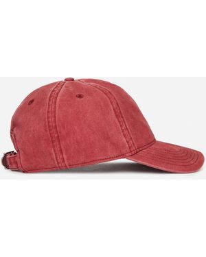 ARKET Washed Cotton Cap - Red