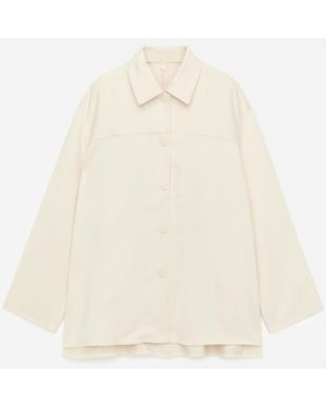 ARKET Satin Overshirt - White