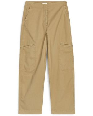 ARKET Cotton Trousers - Natural