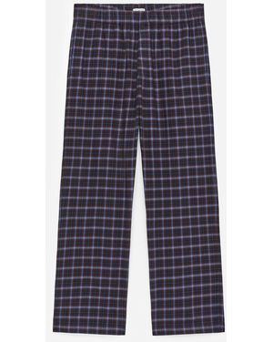 ARKET Flannel Pyjama Trousers - Blue