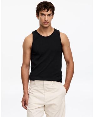 ARKET Ribbed Tank Top - Black