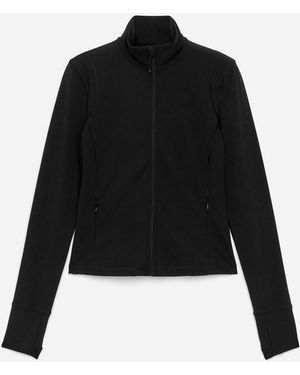 ARKET Soft Stretch Zip Jacket - Black