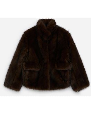 ARKET Faux Fur Jacket - Black