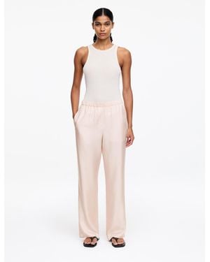 ARKET Silk Twill Trousers - Pink