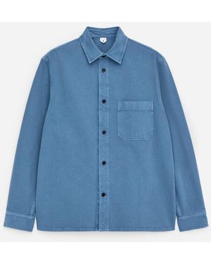 ARKET Cotton Overshirt - Blue