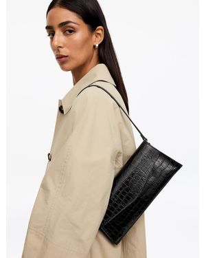 ARKET Lederclutch - Natur