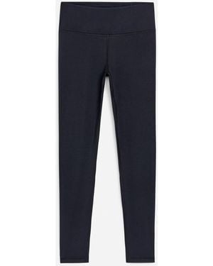 ARKET Soft Stretch Full Length Tights - Blue