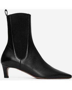 ARKET Square-Toe Ankle Boots - Black