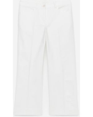 ARKET Press-Crease Cotton Trousers - White