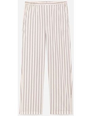 ARKET Cotton Pyjama Trousers - White