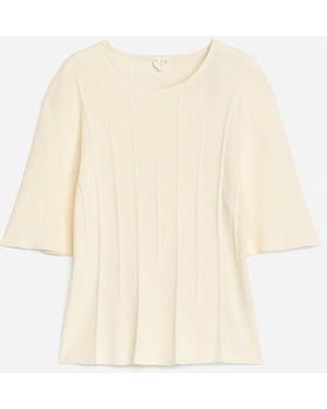 ARKET Rib-Knitted Top - Natural