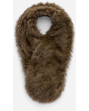 ARKET Faux Fur Scarf - Brown
