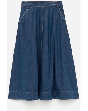 ARKET A-Line Denim Skirt - Blue