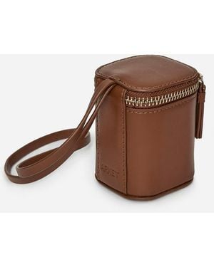 ARKET Leather Vanity Bag Charm - Brown