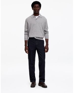 ARKET Regular Cotton Linen Slacks - Grey
