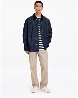 ARKET Denim Railway Jacket - Blue
