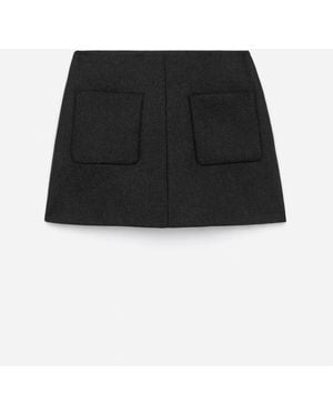 ARKET Wool-Blend Mini Skirt - Black