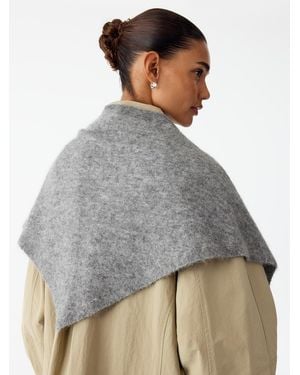ARKET Alpaca-Wool Blend Scarf - Grey