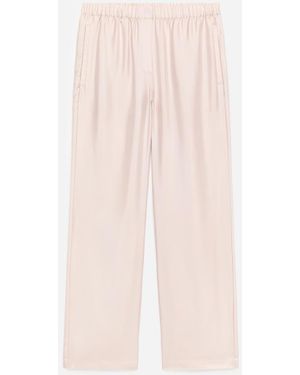 ARKET Silk Twill Trousers - Pink