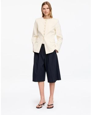 ARKET Tailored Wide-Leg Shorts - Blue