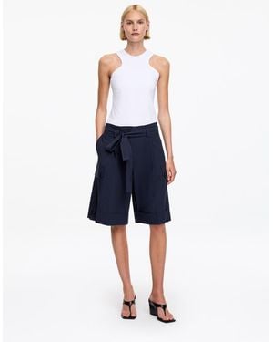 ARKET Pima Cotton Utility Shorts - Blue