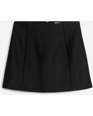 ARKET Wool Mini Skirt - Black